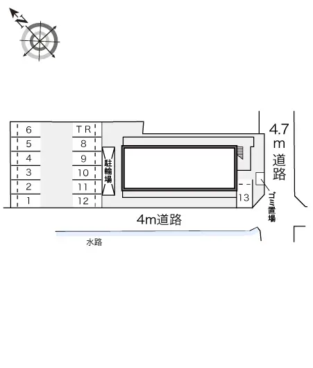 ★手数料０円★岸和田市南上町　月極駐車場（LP）